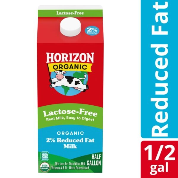 Horizon Organic Lactose Free 2% Reduced Fat Milk Half Gallon