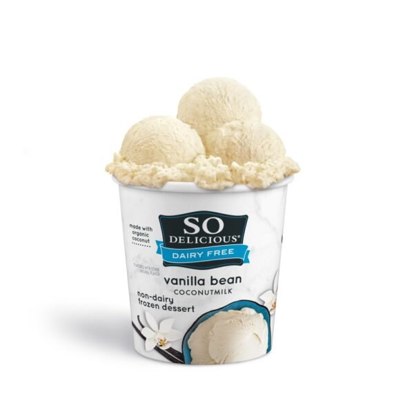 So Delicious Dairy Free Vanilla Bean Coconut Milk Frozen Dessert Carton