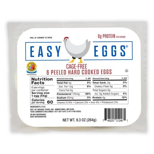 Easy Eggs® Cage-Free Peeled Hard Cooked Eggs