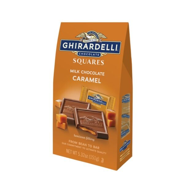 Ghirardelli® Milk Chocolate with Caramel Filling Squares Candy
