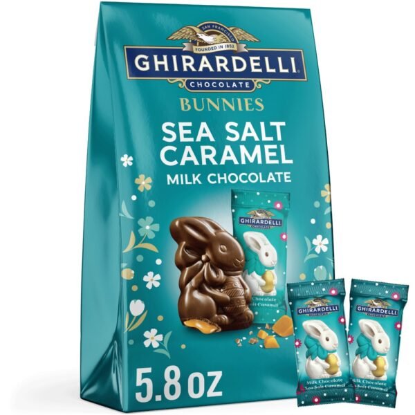 Ghirardelli® Milk Chocolate Sea Salt Caramel Bunnies Candy Bag