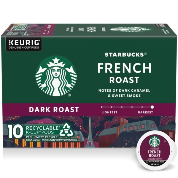 Starbucks French Dark Roast K-Cup Coffee Pods