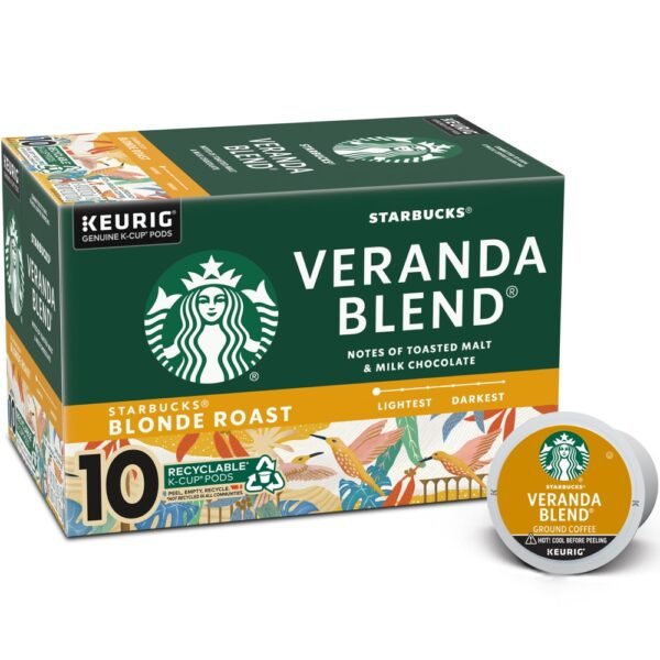 Starbucks Veranda Blend Blonde Roast K-Cup Coffee Pods
