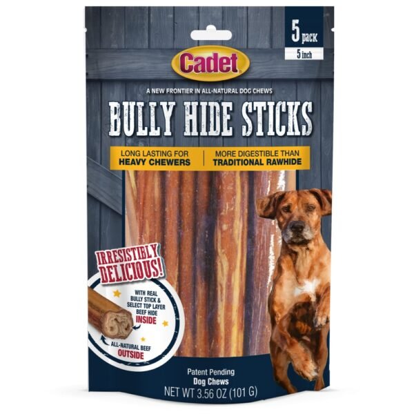 Cadet® All Natural Bully Hide Sticks Dog Chews