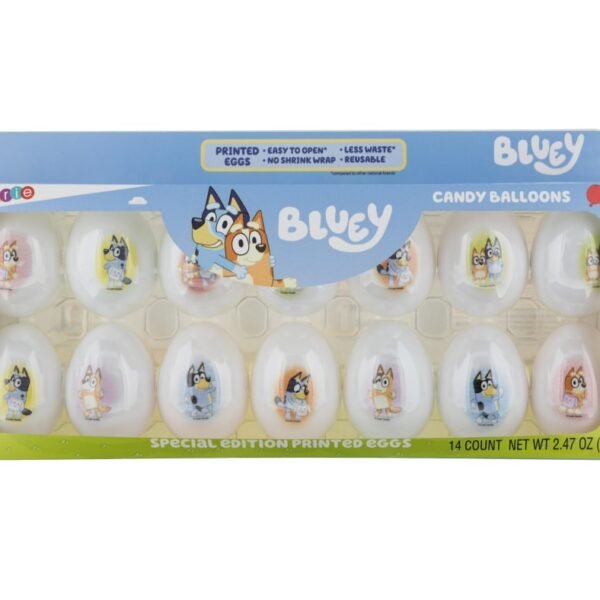 Galerie Bluey Strawberry Flavored Special Edition Printed Easter Candy Eggs