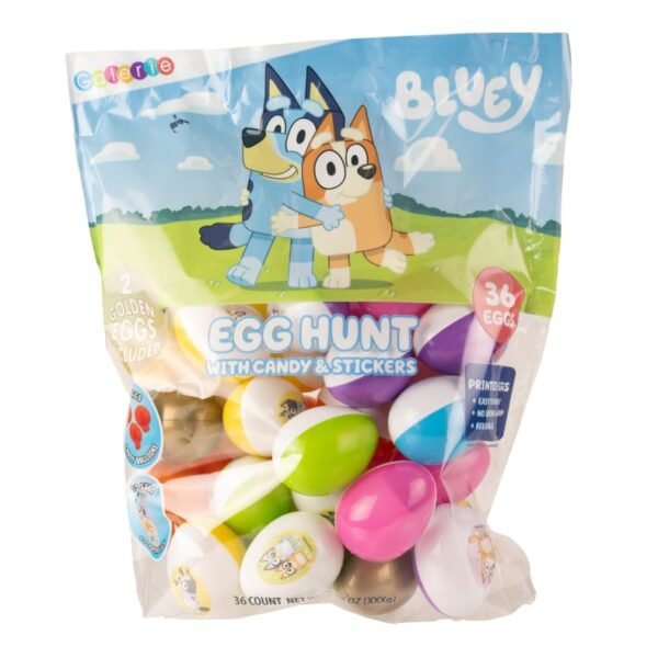 Galerie Bluey Egg Hunt With Candy & Stickers Bag