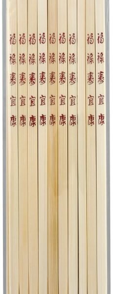 Helen's Kitchen Natural Bamboo Chopsticks - 10 Pack