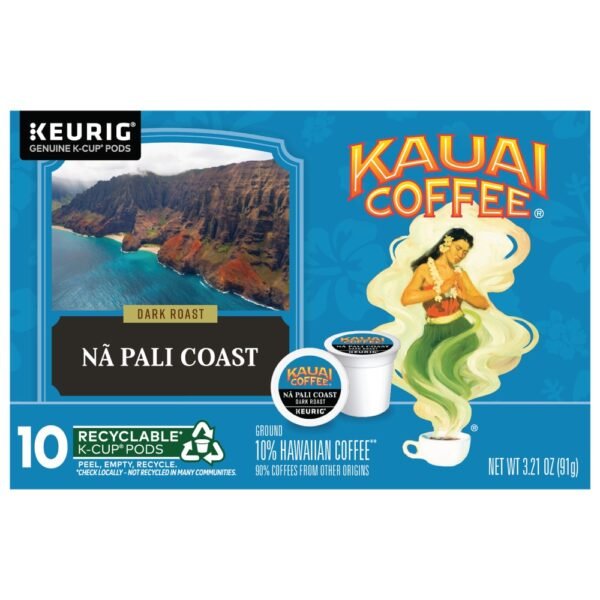 Kauai Na Pali Coast Dark Roast K-Cup Coffee Pods