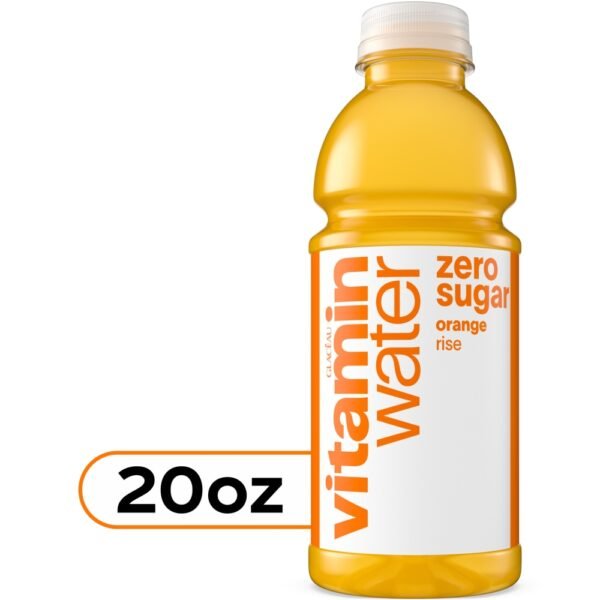 vitaminwater® Rise Orange Zero Sugar Flavored Bottled Water Beverage