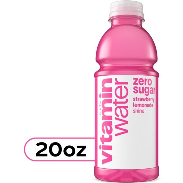 vitaminwater® Shine Strawberry Lemonade Zero Sugar Flavored Bottled Water Beverage