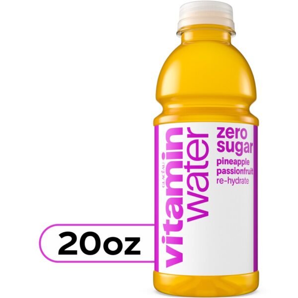 vitaminwater® Re-Hydrate Pineapple Passionfruit Zero Sugar Flavored Bottled Water Beverage