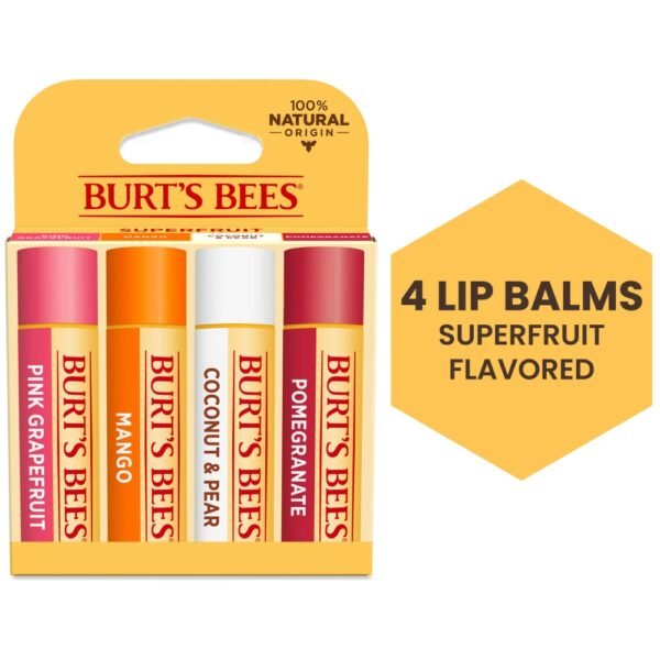 Burt's Bees Flavored Moisturizing Lip Balm Pack