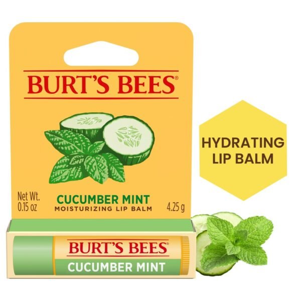 Burt's Bees Cucumber Mint Moisturizing Lip Balm