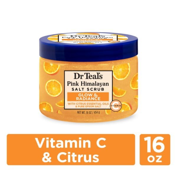 Dr Teal's Pink Himalayan Glow & Radiance Salt Citrus Scrub