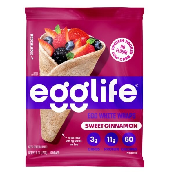 Egglife Sweet Cinnamon Egg White Wraps
