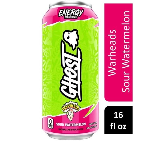 Ghost® Zero Sugar Warheads® Watermelon Energy Drink Can