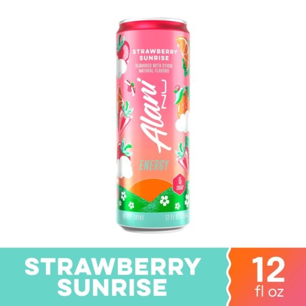 Alani Nu Strawberry Sunrise Energy Drink Can