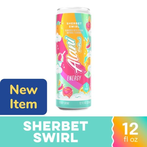 Alani Nu Sherbet Swirl Energy Drink Can