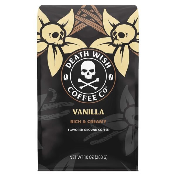Death Wish Coffee Co® Organic and Fair Trade Vanilla Flavored Ground Coffee