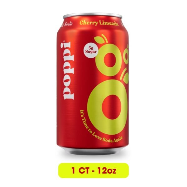 Poppi Cherry Limeade Prebiotic Soda Can