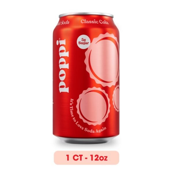 Poppi Classic Cola Prebiotic Soda Can