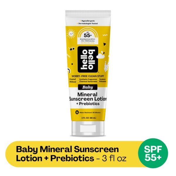Hello Bello™ Baby Mineral Sunscreen Lotion + Prebiotics SPF 55