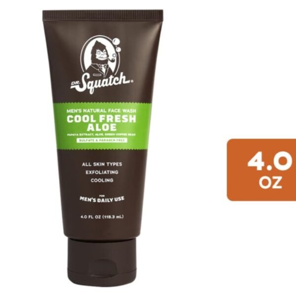 Dr. Squatch® Cool Fresh Aloe Men's Natural Face Wash