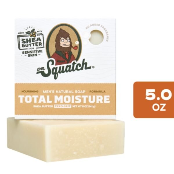 Dr. Squatch® Men's Total Moisture Shea Butter Bar Soap Unscented