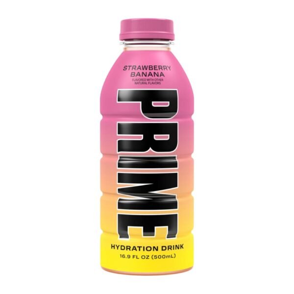 Prime Hydration Strawberry Banana Sports Drink Bottle