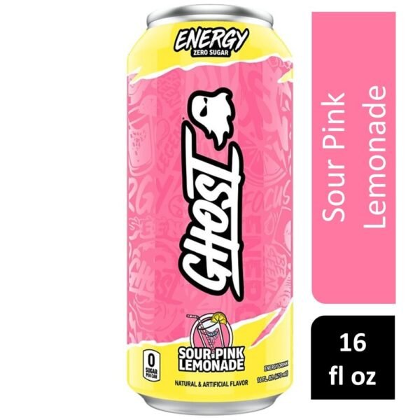 Ghost® Zero Sugar Sour Pink Lemonade Energy Drink Can