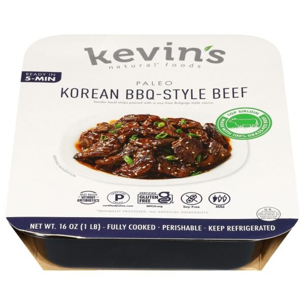 Kevin's Natural Foods Paleo Korean BBQ-Style Beef Fully Cooked Entree