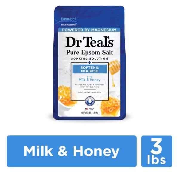 Dr Teal's® Soften & Nourish Epsom Salt Magnesium Soak with Milk and Honey