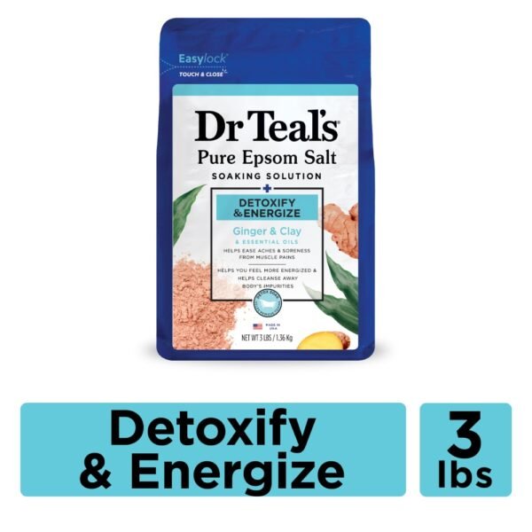 Dr Teal's® Detoxify & Energize Epsom Salt Magnesium Soak with Ginger & Clay