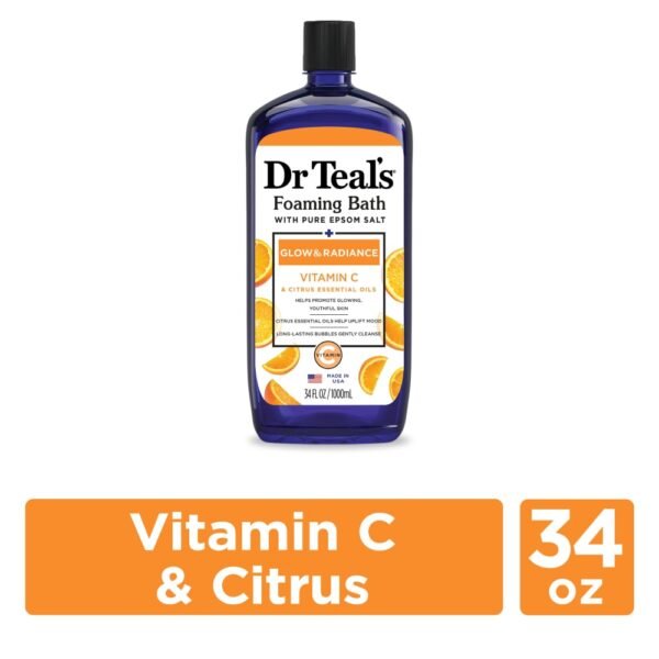 Dr Teal's® Vitamin C Glow & Radiance Pure Epsom Salt Foaming Bath