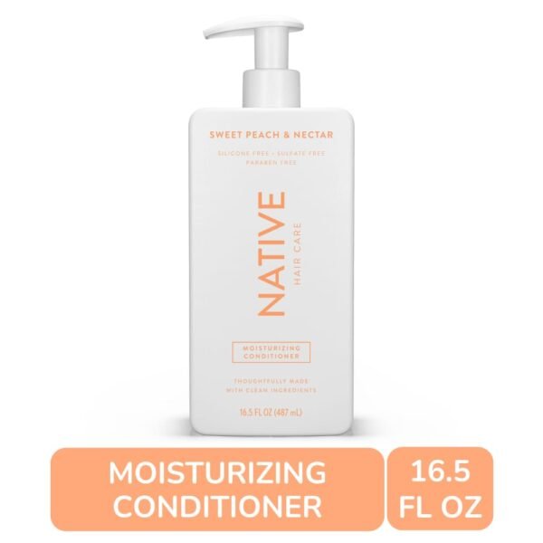 Native Moisturizing Conditioner with Sweet Peach and Nectar, Sulfate Free for Women and Men
