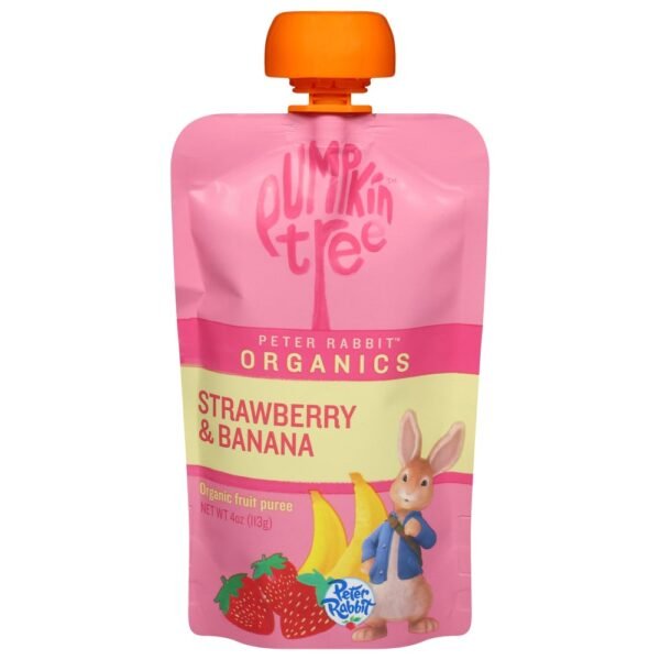 Pumpkin Tree™ Peter Rabbit™ Organics Stage 2 Strawberry & Banana Puree Baby Food Pouch