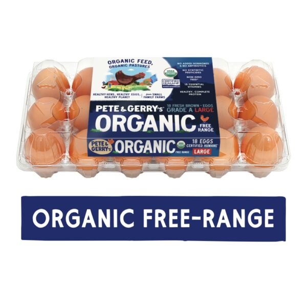 Pete & Gerry's Organic Free Range Eggs Large 18 ct