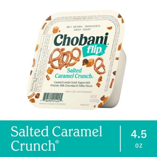 Chobani® Flip® Salted Caramel Crunch™ with Chocolate & Toffee Low Fat Greek Yogurt Cup