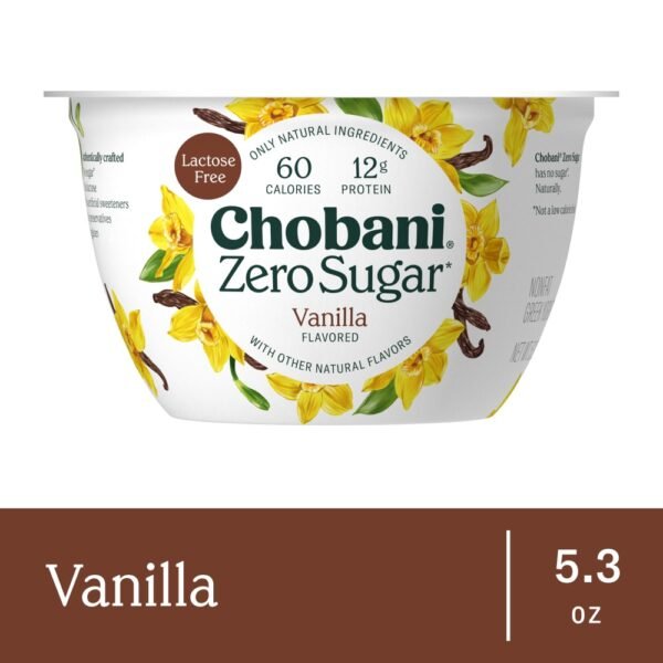 Chobani® Zero Sugar Vanilla Greek Yogurt Cup