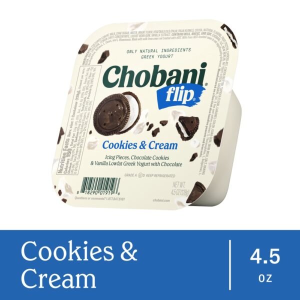 Chobani® Flip® Cookies & Cream™ Low Fat Greek Yogurt Cup