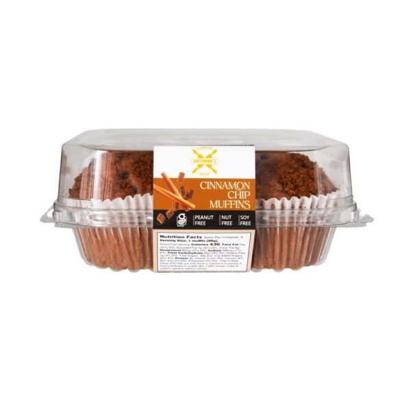 Antonina's Gluten Free Cinnamon Chip Muffins