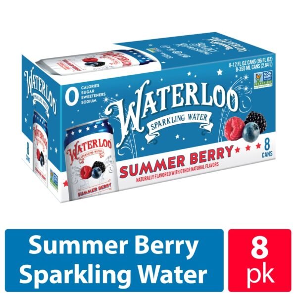 Waterloo Summer Berry Sparkling Water - 8pk / 12 fl oz Cans
