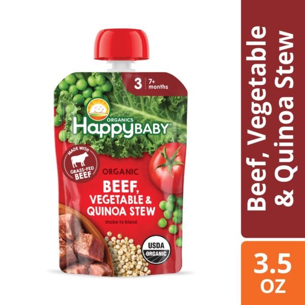 Happy Baby® Organics Savory Blends, Beef, Vegetables & Quinoa Stew Pouch