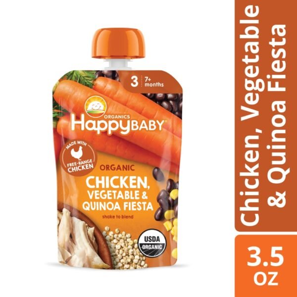 Happy Baby® Organics Savory Blends, Chicken, Vegetables & Quinoa Fiesta Pouch
