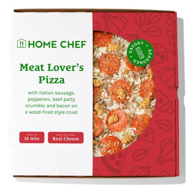 Home Chef Ready to Bake Meat Lovers Fresh Pizza