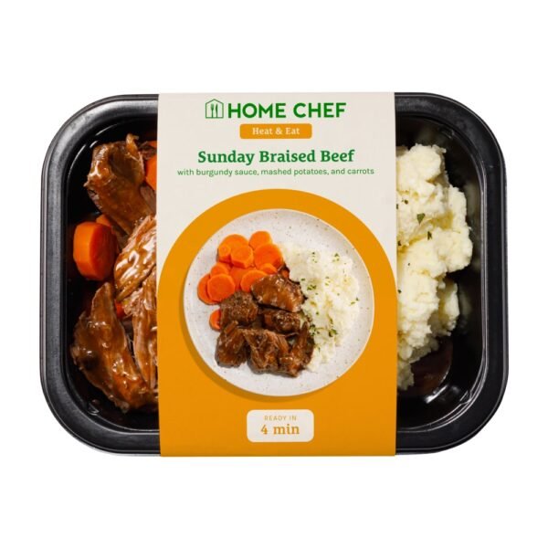 Home Chef Heat And Eat Sunday Braised Beef with Mashed Potatoes