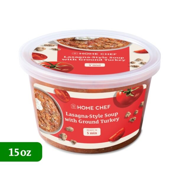 Home Chef Lasagna-Styled Soup with Ground Turkey