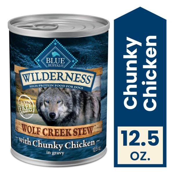 Blue Buffalo Wilderness High-Protein Adult Wolf Creek Stew Chicken Stew Wet Dog Food