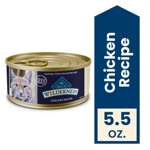 Blue Buffalo Wilderness High-Protein Grain-Free Adult 7+ Wet Cat Food Chicken