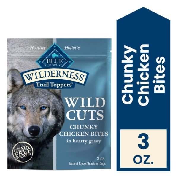 Blue Buffalo Wilderness Natural High-Protein Adult Wild Cuts Wet Dog Food Chicken & Hearty Gravy